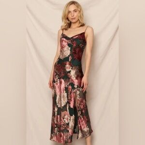 Mahina midi dress velvet burnout whimsy whimsygoth NEW NWT Hawaii cocktail event